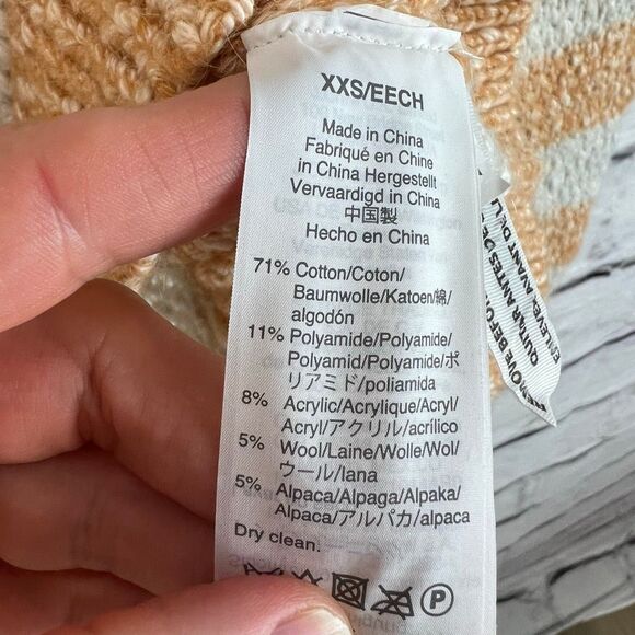 Madewell Women's Striped Pullover Sweater XXS Multicolor Crew Neck - Picture 5 of 6